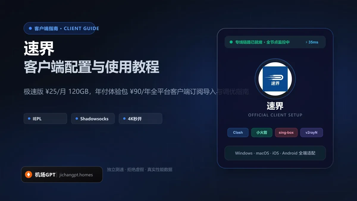 速界客户端订阅快速导入与低延迟规则配置